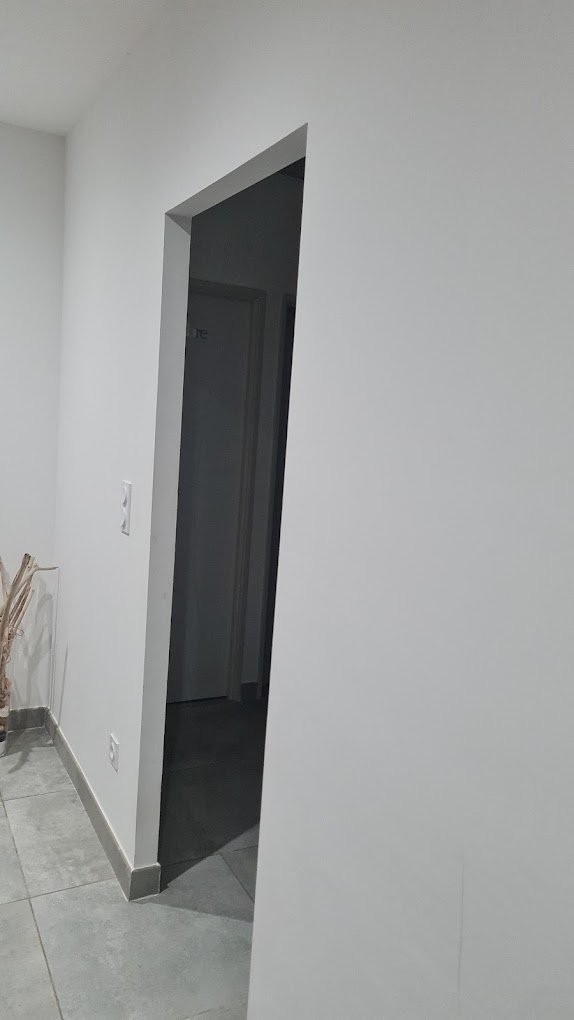 Cloison sèche réalisée à Pieusse